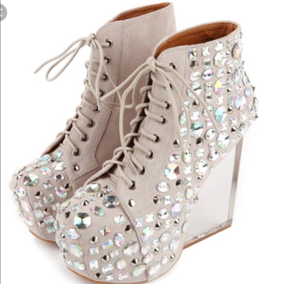Jeffrey Campbell Rhinestone Booties 